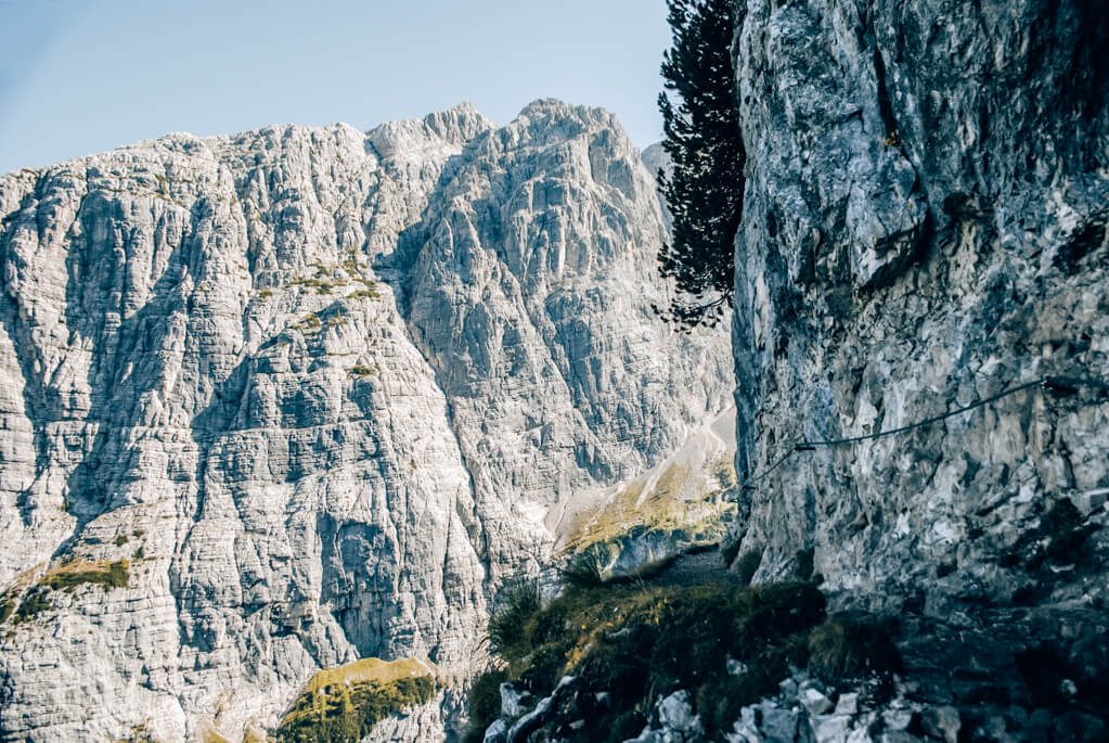 Wanderweg Drahtseil Lago di Sorapis