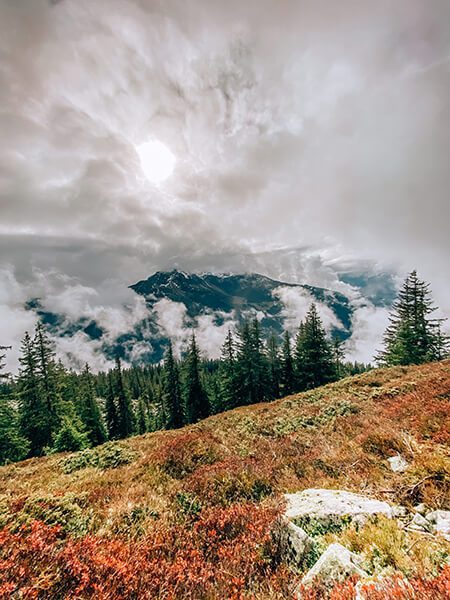 Mystische Wanderstimmung