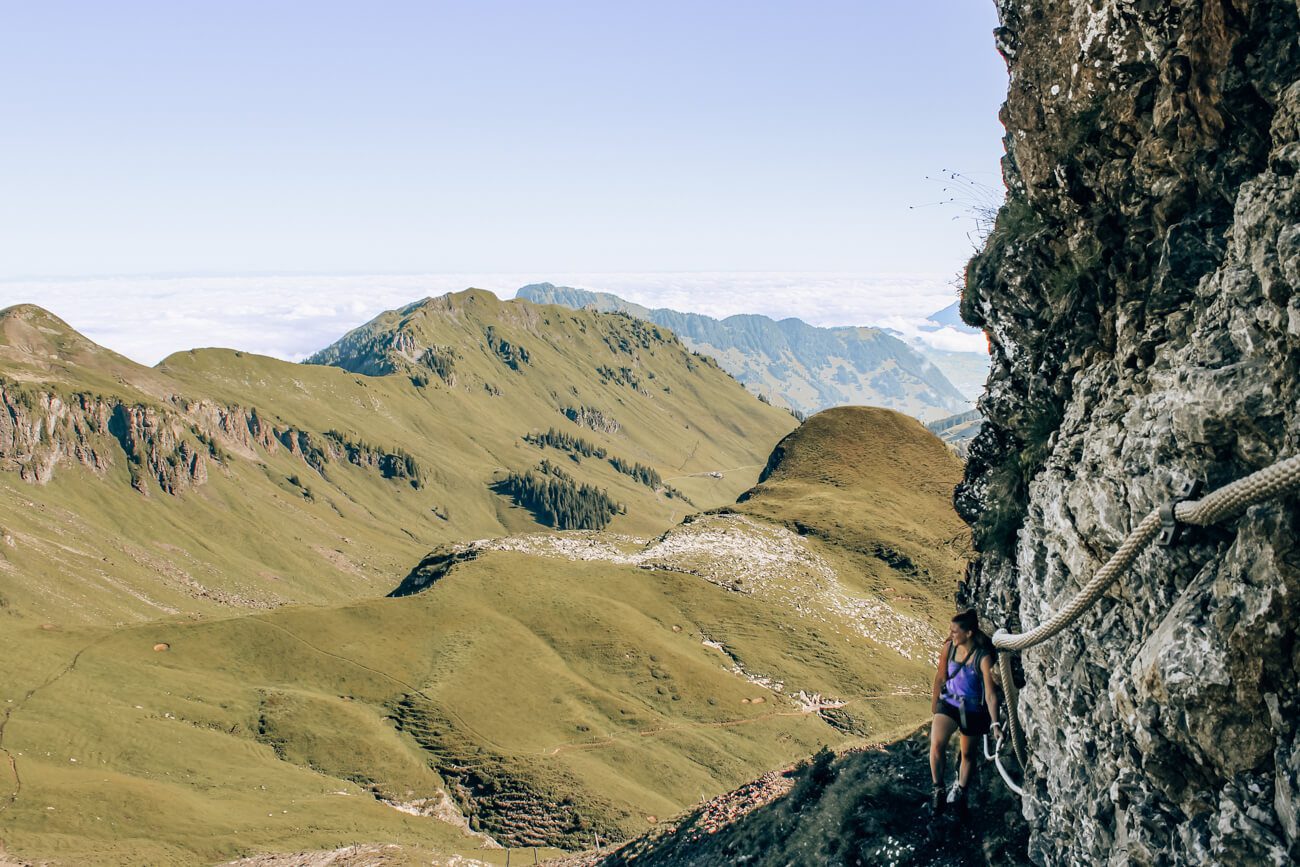 Blick auf den Arvigrat und Gräfimattgrat