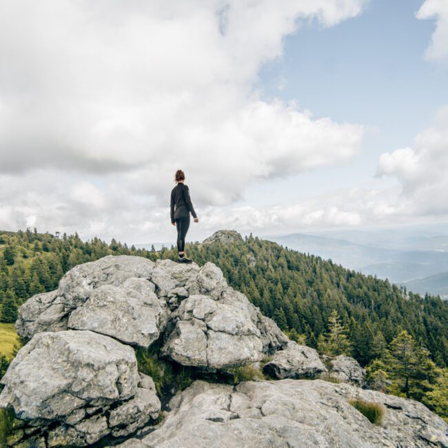 Wandern Bayerischer Wald - Ausblick Arber
