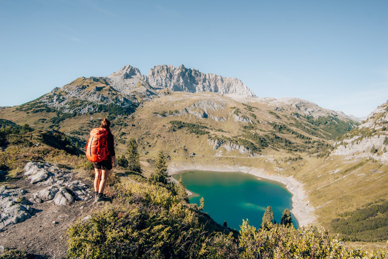 der Formarinsee und die Rote Wand
