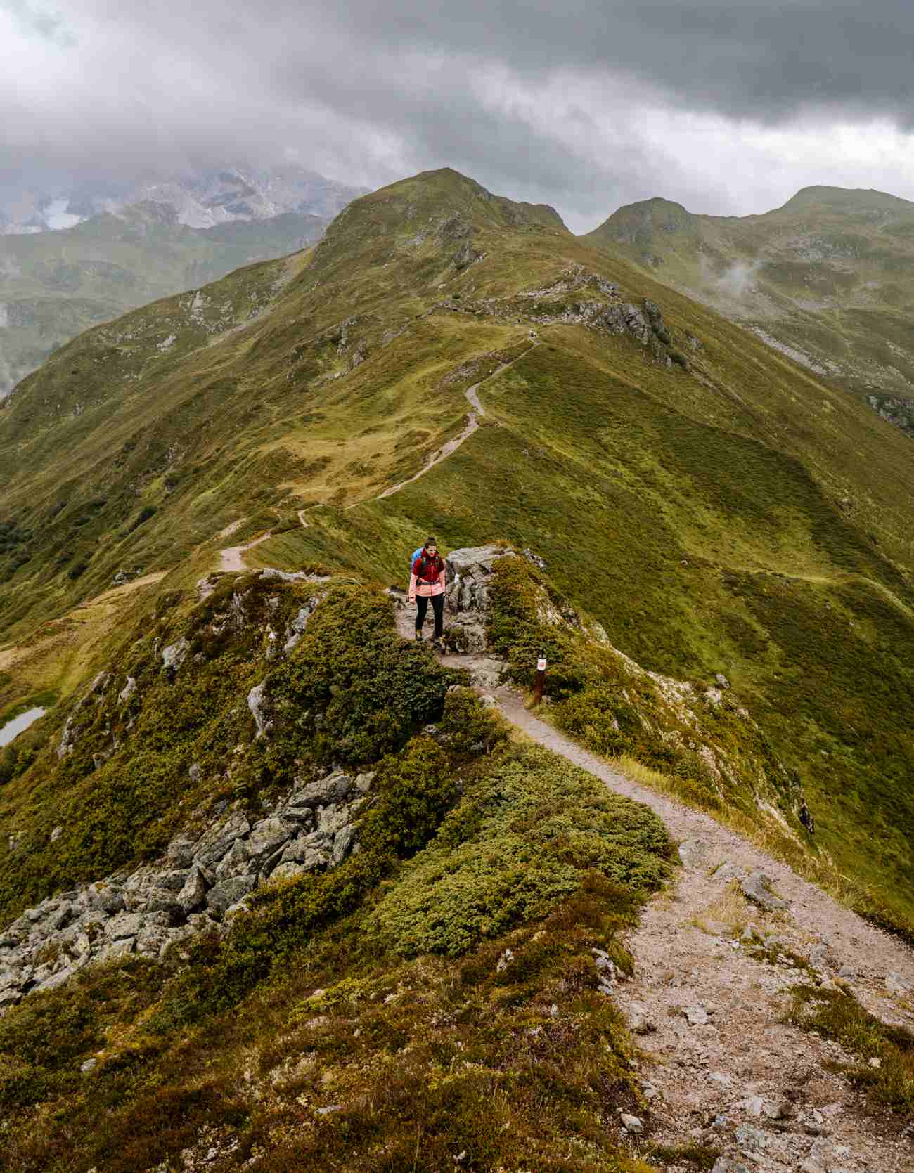 Über den Grat am Golmer Joch