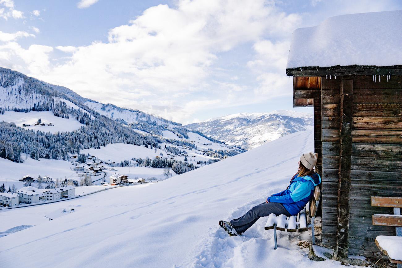 Aussicht genießen Wiesenweg Kartitsch