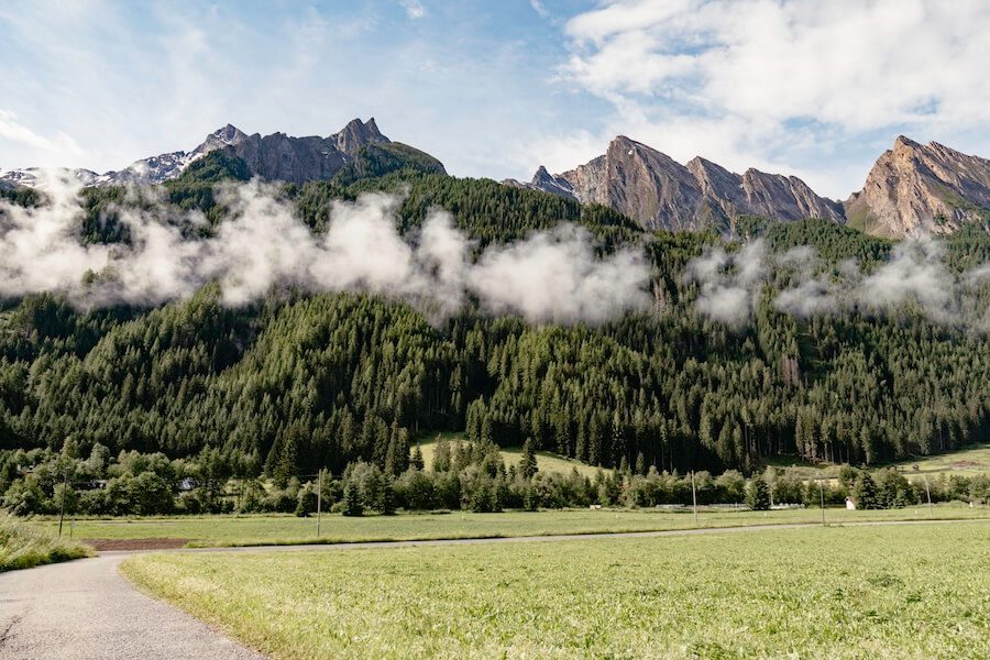 Blick auf die Südtiroler Berge