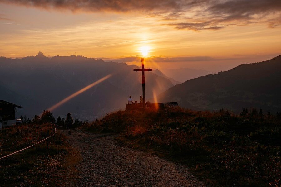 Sonnenuntergang am Kapellrestaurant
