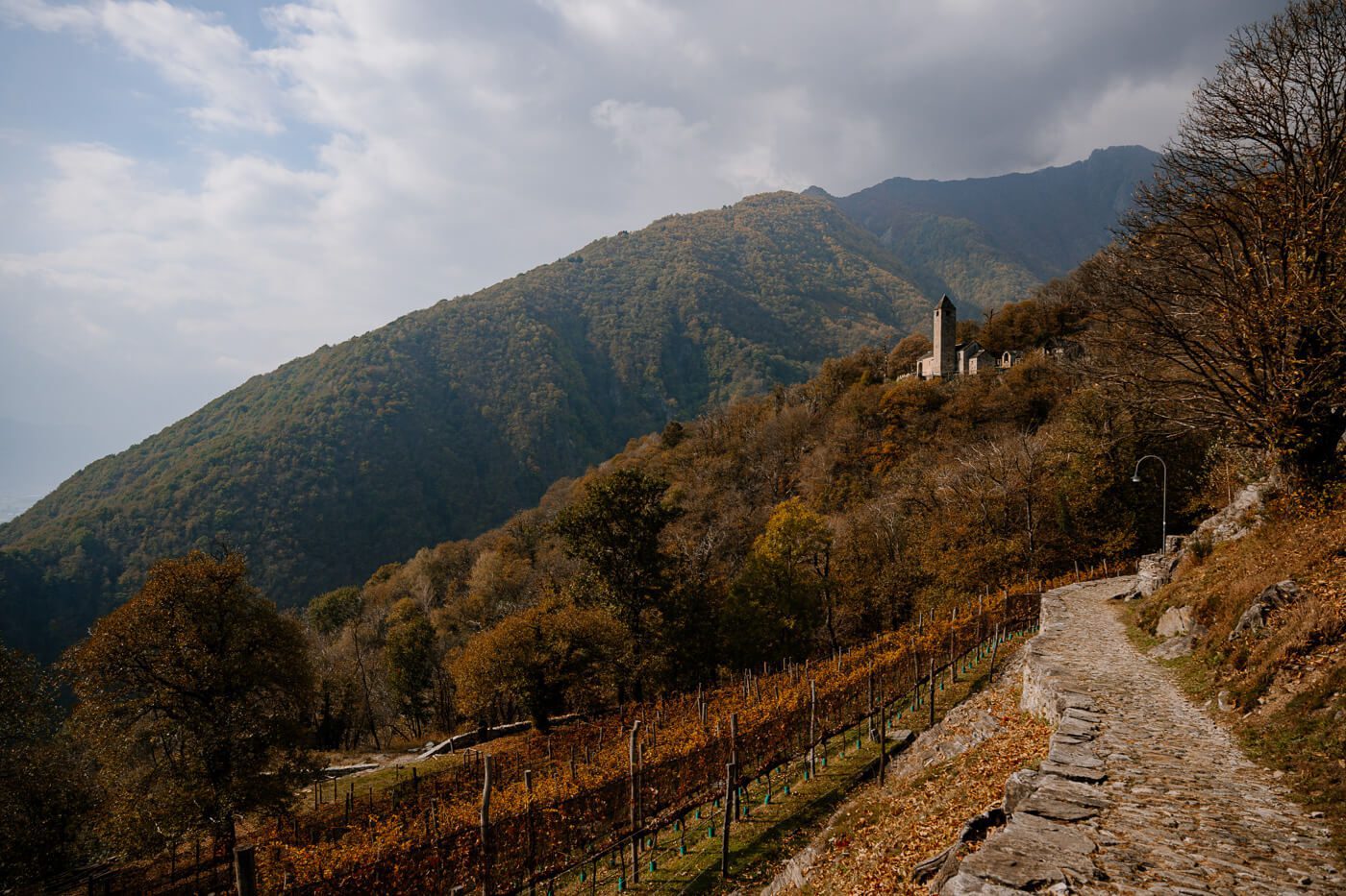 Blick auf die Kirche San Bernardo