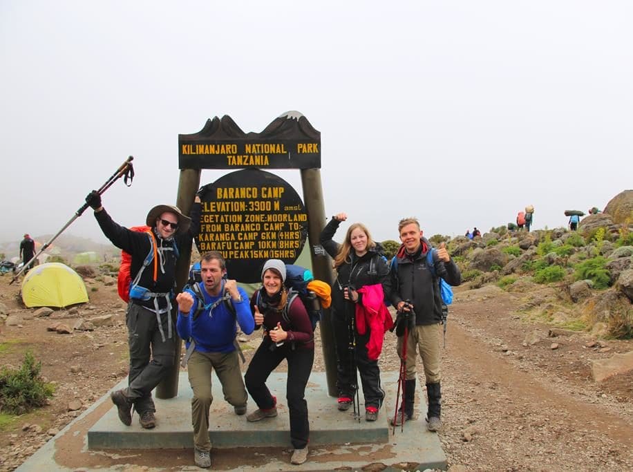 Gruppenbild am Baranco Camp
