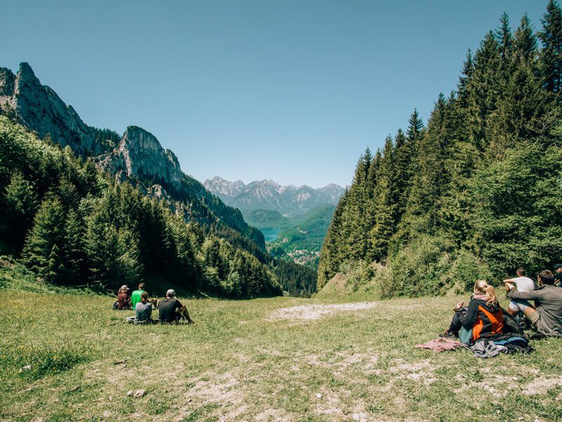 Pause auf der Rohrkopfhütte
