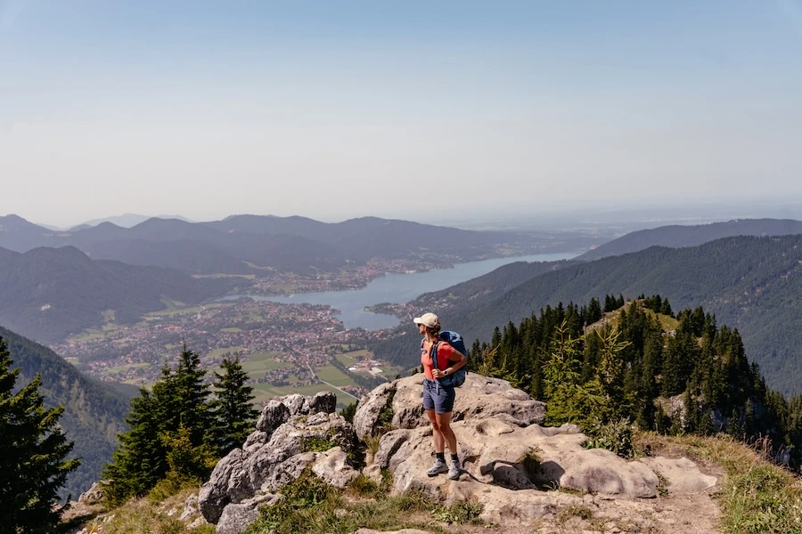 Ausblick von der Bodenschneid auf den Tegernsee