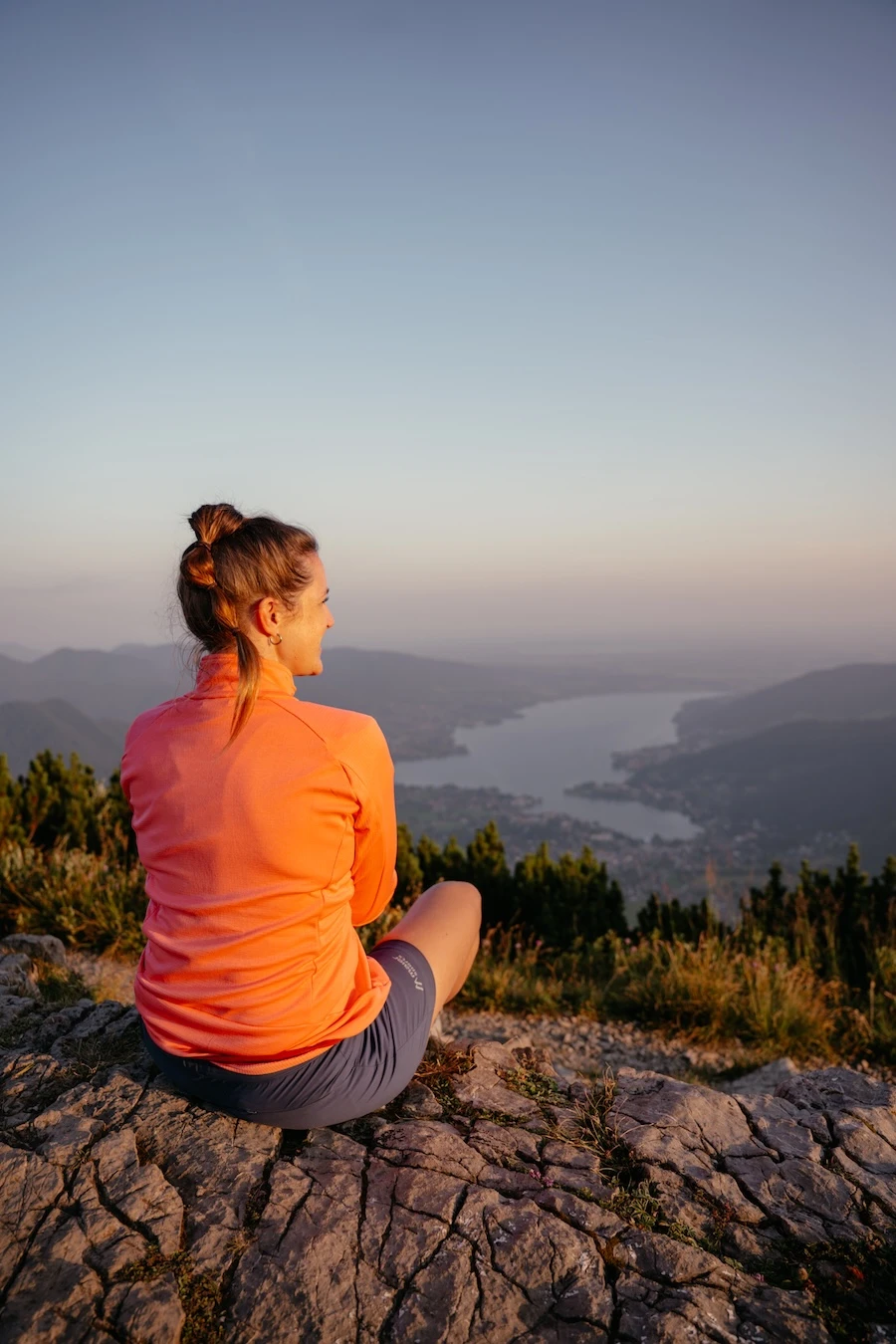 Ich Sonnenaufgang am Wallberg