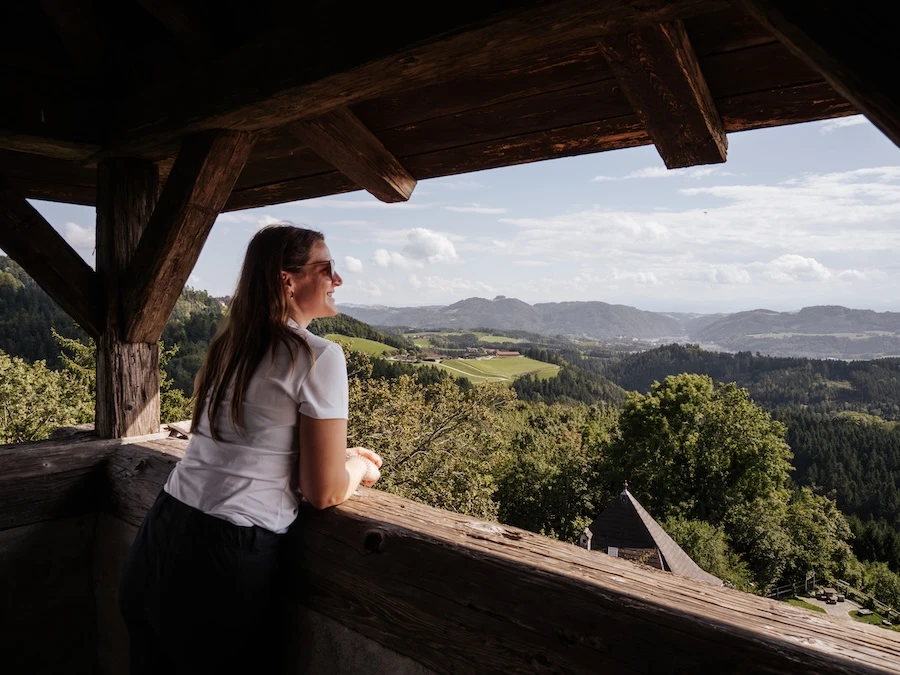 Ausblick von der Burg Kreuzen