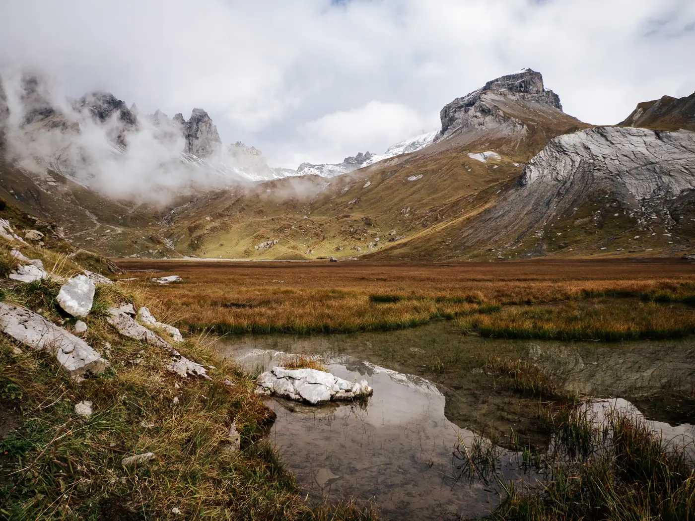 Unterwegs auf dem unteren Segnesboden
